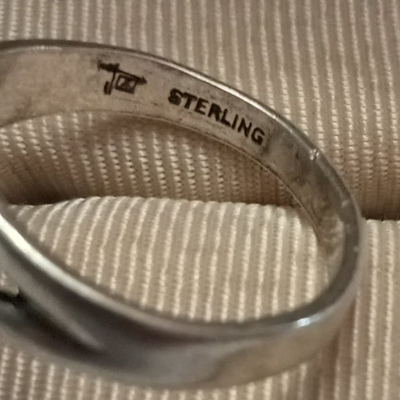 Vintage Bell Trading Post Sterling Silver and Turquoise Ring - Picture 6 of 8